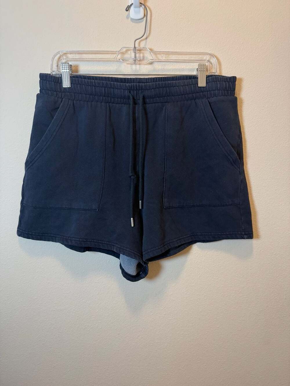 Victoria's Secret PINK Fleece Classic Shorts Dark Navy Blue Large